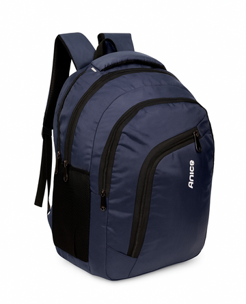 Anice 45L Navy Blue Waterproof Laptop Backpack – Unisex School, College & Travel Bag