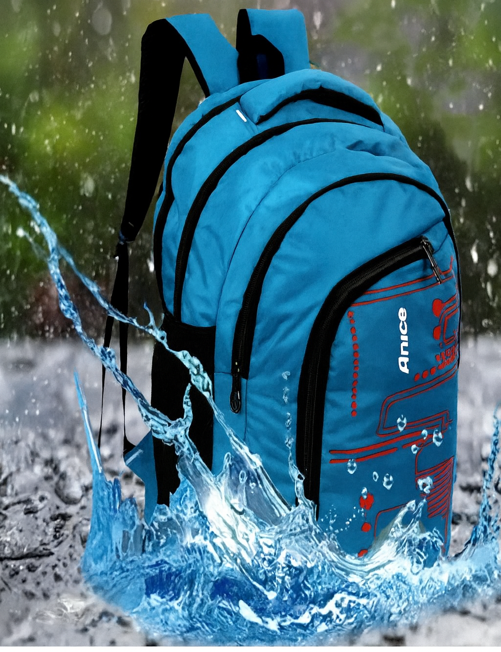 Anice Large 45 L Laptop Backpack Medium Aiport Blue Unisex College & School Bags