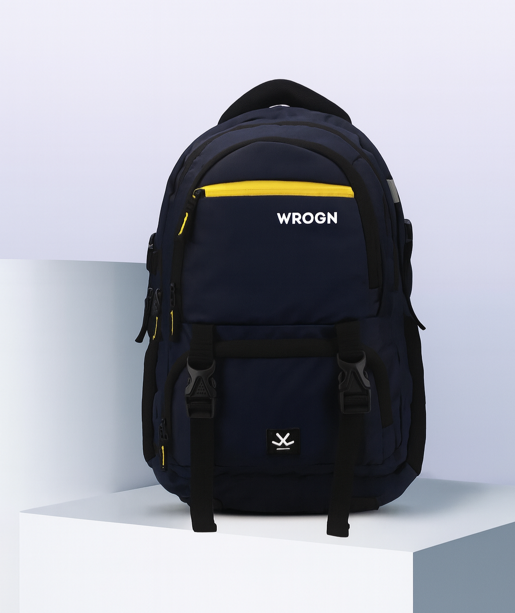 WROGN-40L"Stylish Black Backpack with USB Charging Port