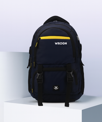 WROGN-40L"Stylish Black Backpack with USB Charging Port