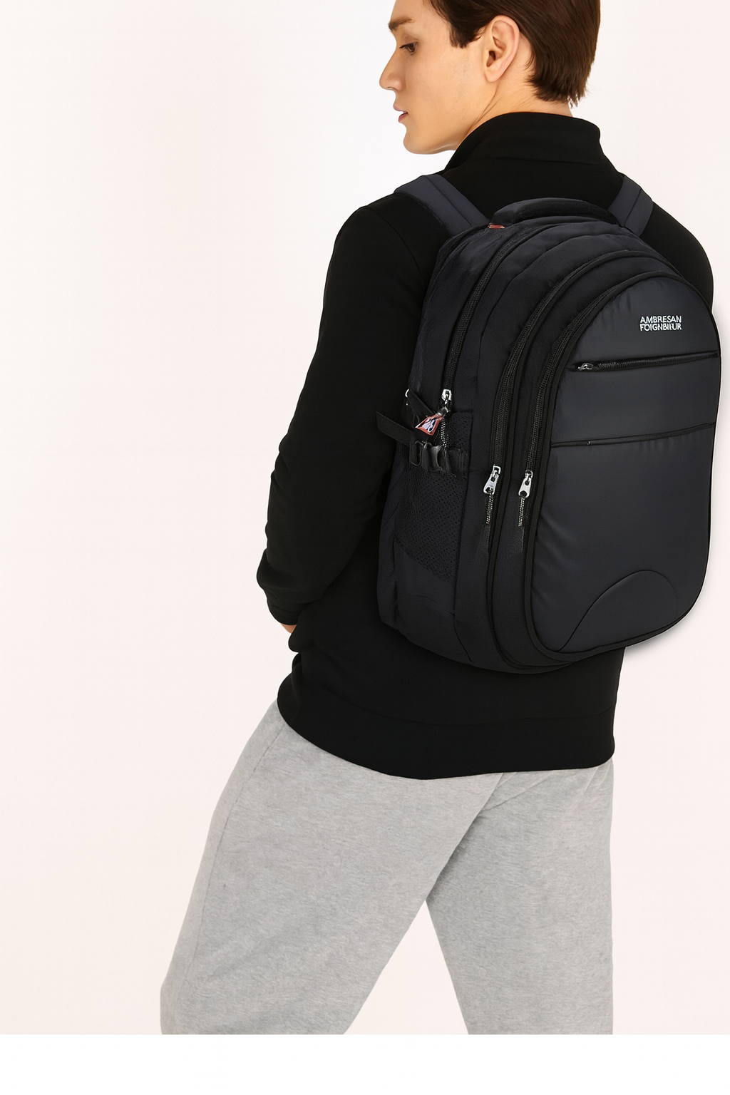 American Tourister Black Laptop Backpack – 35L (Water Resistant, Multi-Compartment)