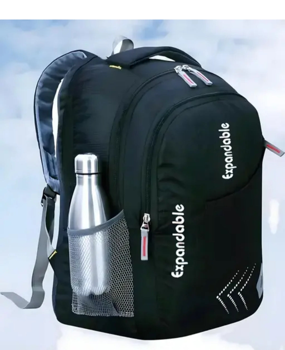 Expandable Waterproof Backpack with Bottle Holder – 35L Casual, School & College Bag for men  women boys& girl office