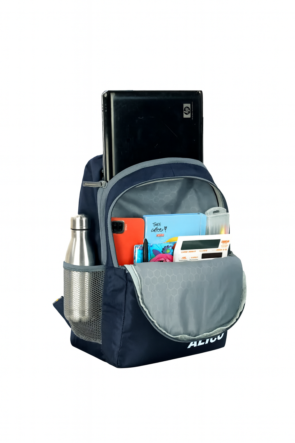 ALICO Navy Blue Backpack – Stylish, Durable & Water-Resistant School/Office Bag