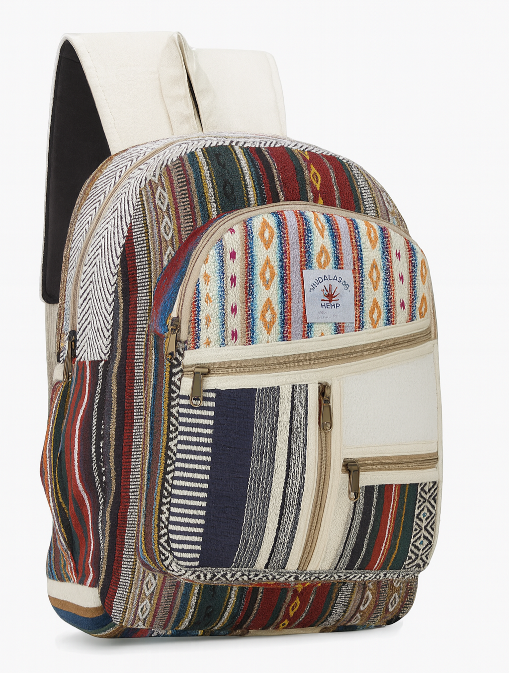 5 pocket hemp backpack for men and women